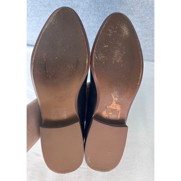 Madewell Women's sz 9.5 Frances Loafer Black Leather Classic Old Money Comfort - Picture 8 of 11